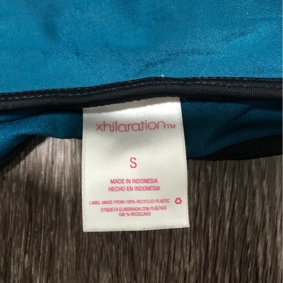 Xhilaration Strappy Hipster Bikini Bottom - Teal Blue - Women's S - Picture 3 of 5